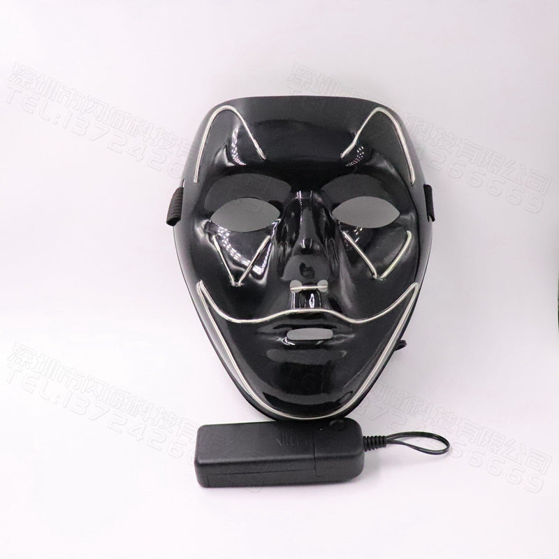 LED Glow Mask – Light Up Halloween & Party Costume