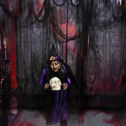 Spooky Black Halloween Gauze – Haunted House & Party Decoration
