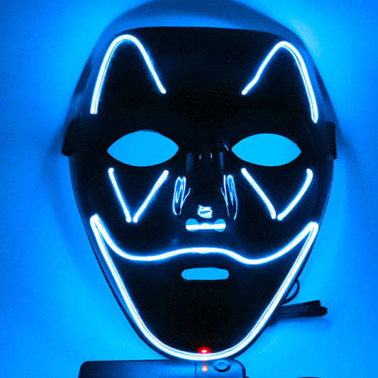 LED Glow Mask – Light Up Halloween & Party Costume